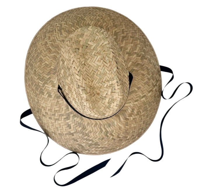 Begonia Sun Hat - Long & Thin Navy Grosgrain Ribbon