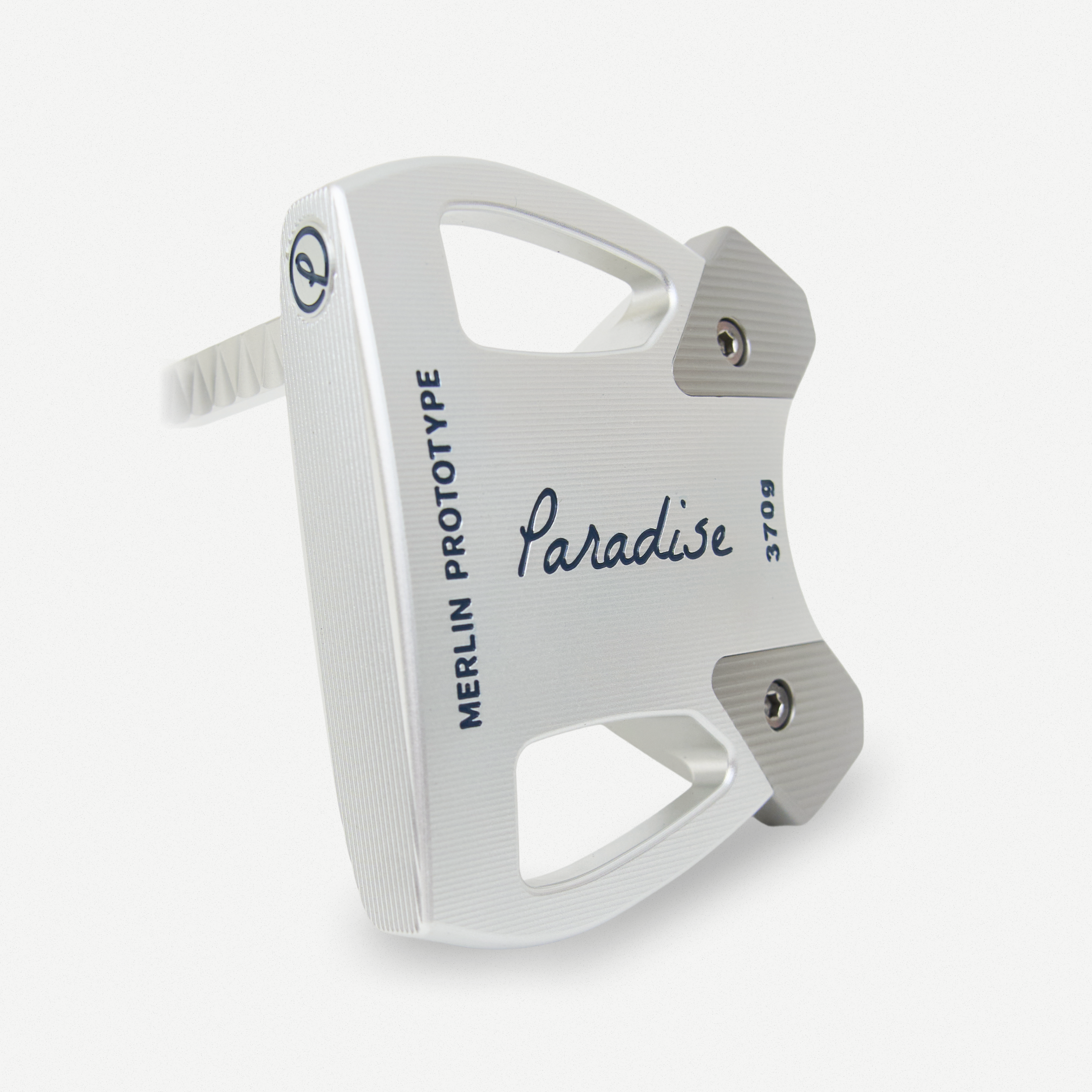 Merlin putter at address
