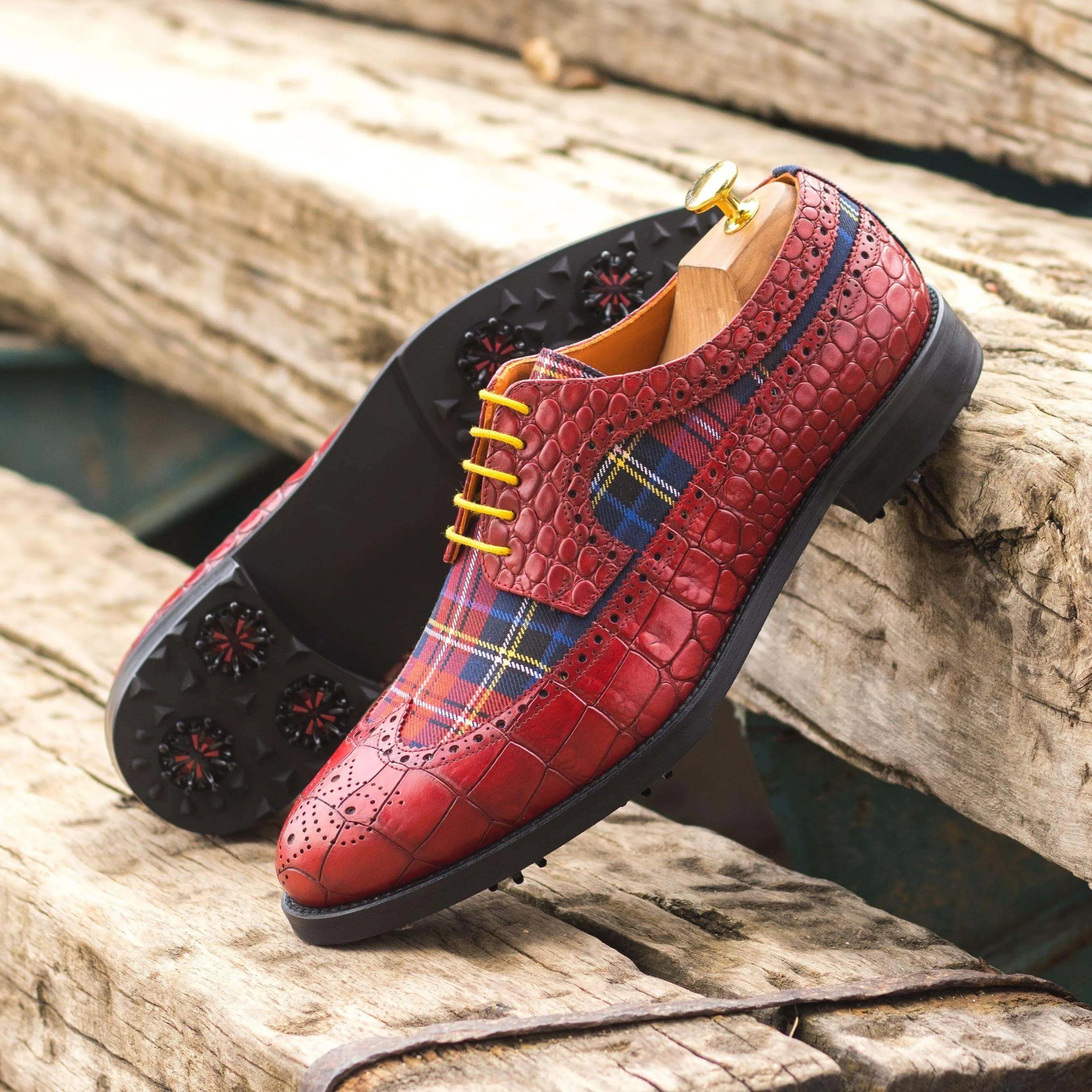 Tartan Golf Brogues