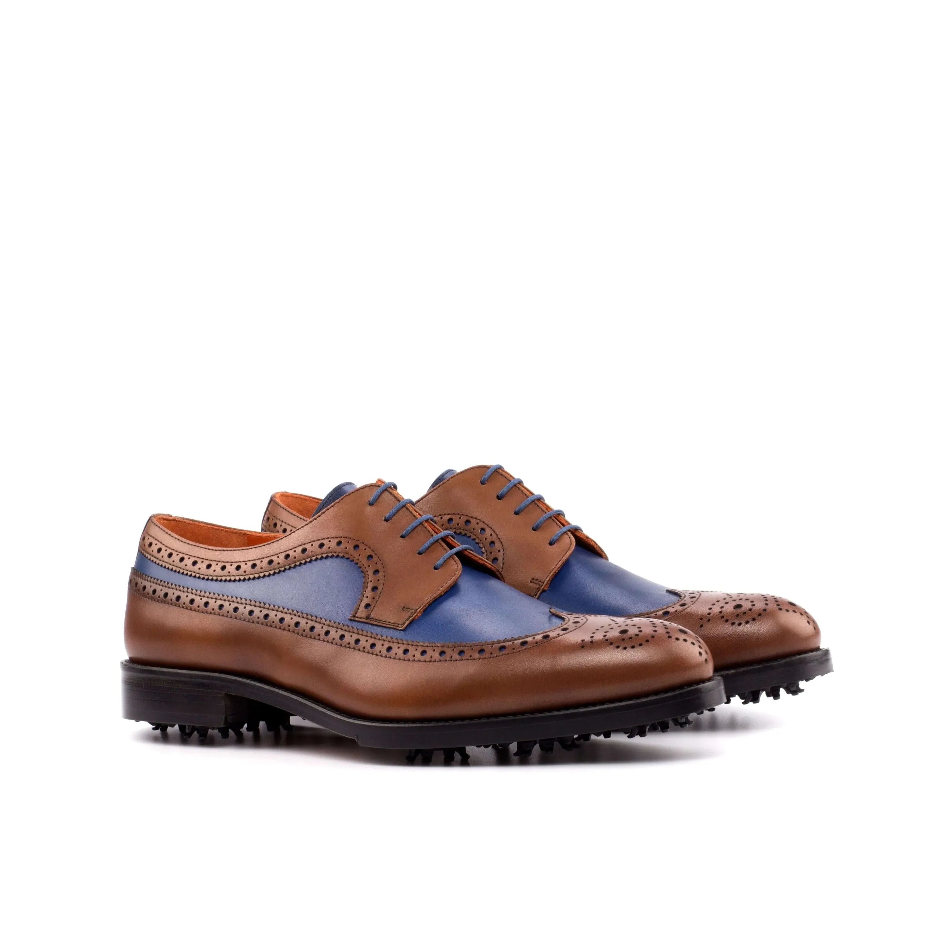 Navy & Brown Golf Brogues