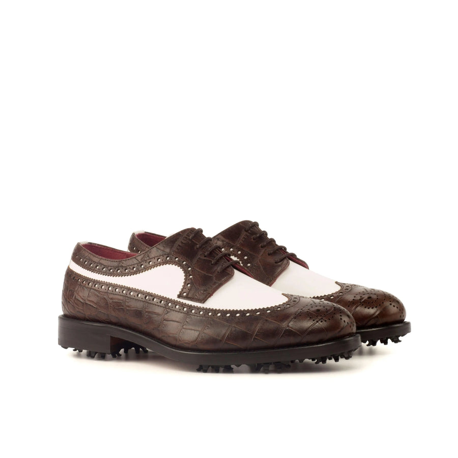 Brown & White Golf Brogues