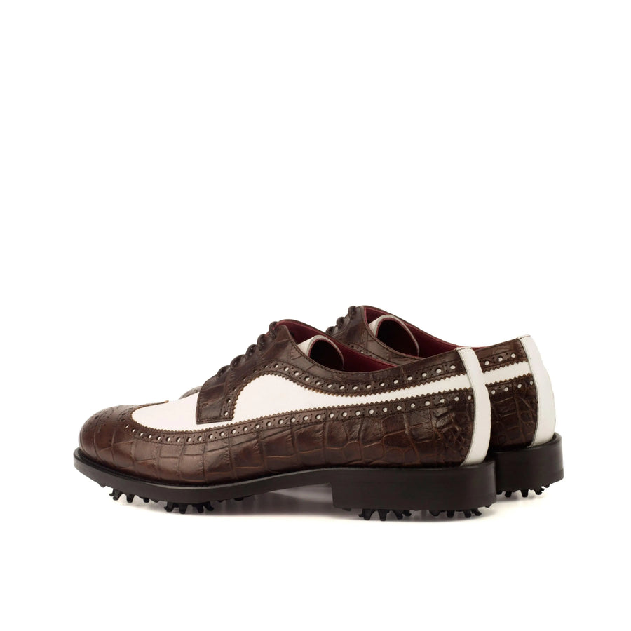 Brown & White Golf Brogues