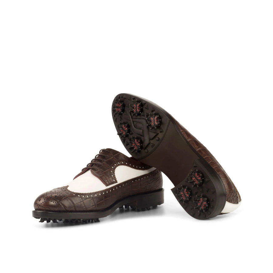 Brown & White Golf Brogues