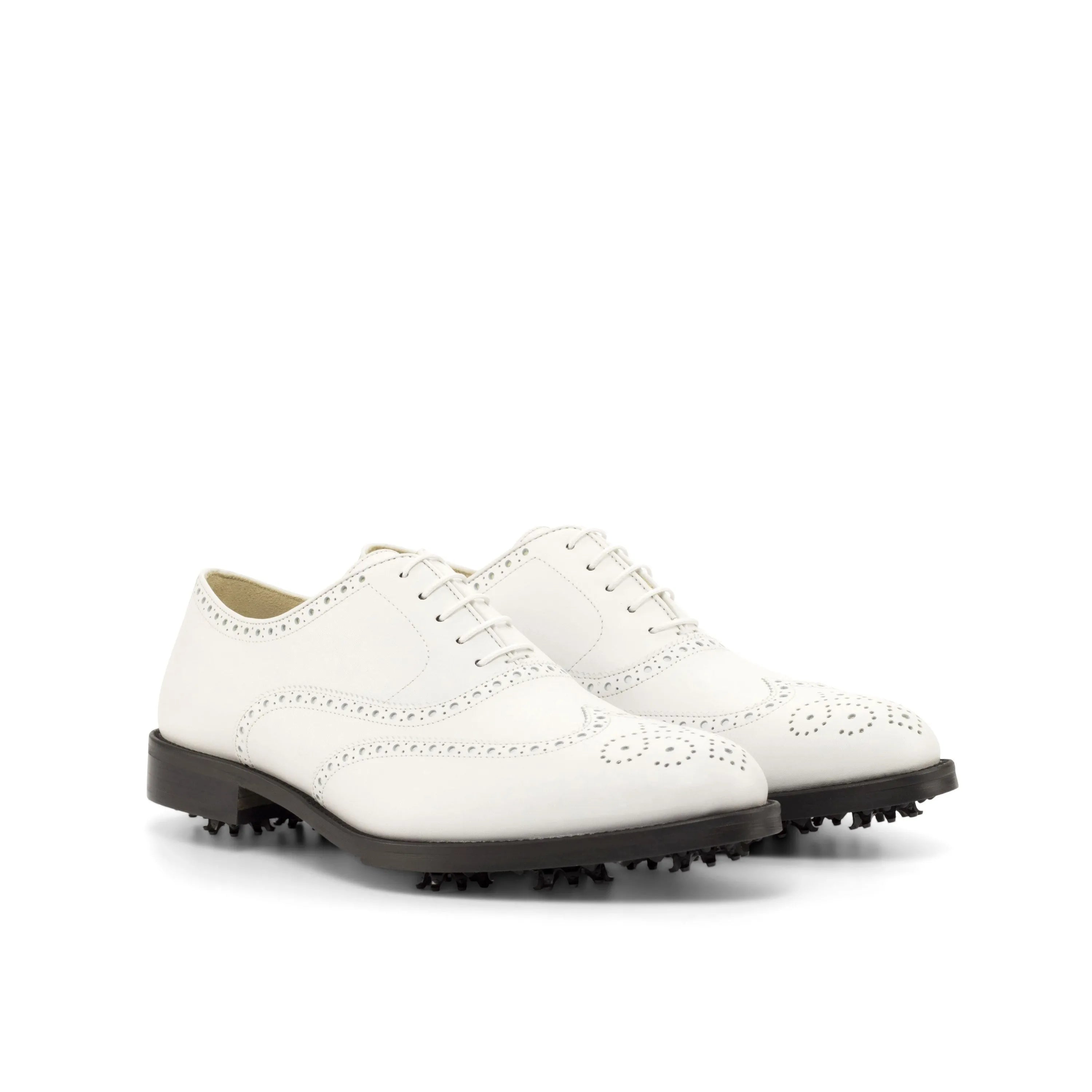 White Golf Brogues