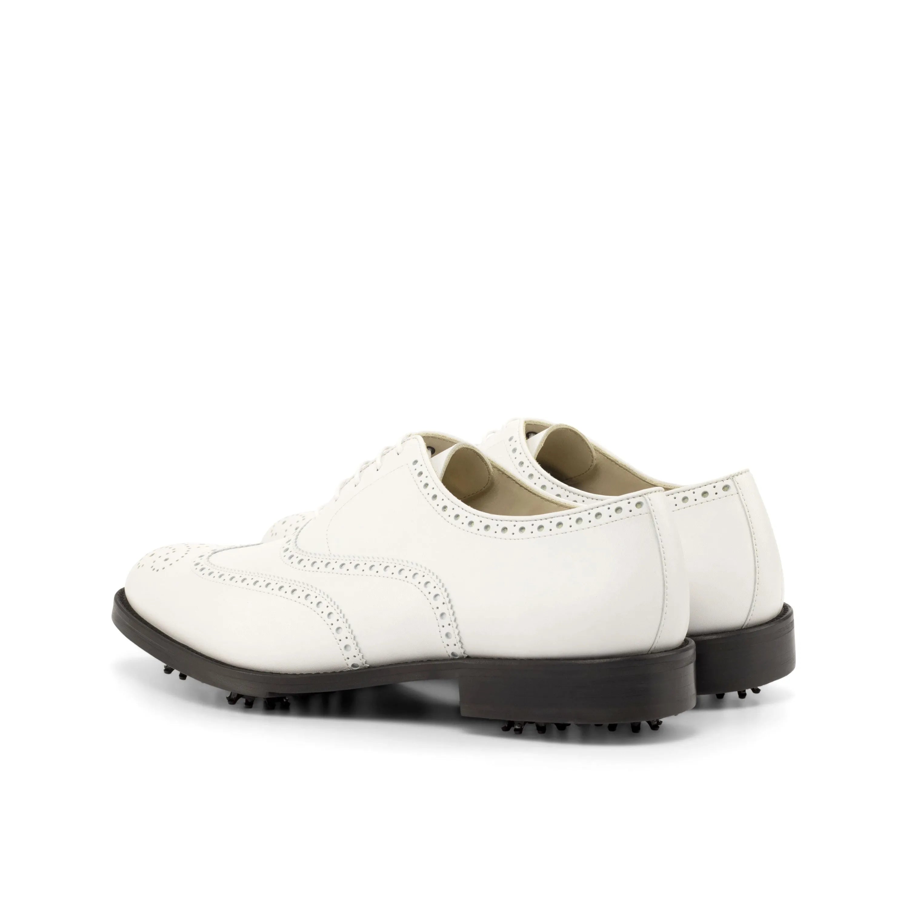 White Golf Brogues
