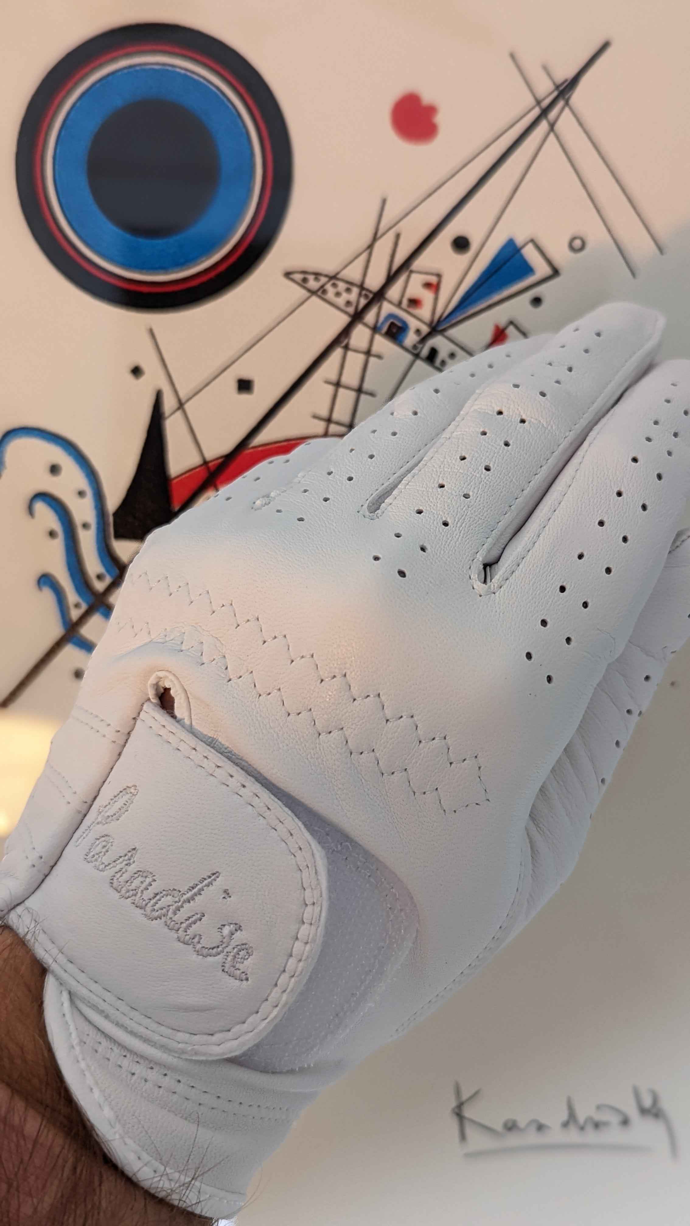 Paradise golf glove palm detail